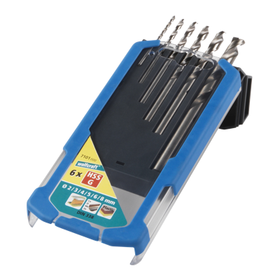 Wolfcraft Metaalboorset | HSS geslepen | Ø2-8mm | 6-delig | 1 set - 7101000