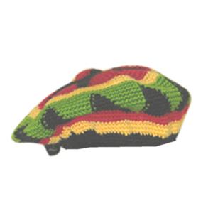 Wollen rasta kleuren muts voor volwassenen - Carnaval verkleed hoed - Bob Marley look