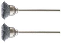 PROXXON penseelborstel brushes shaft 2.35 d=13mm steel 2pcs