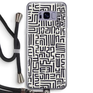 Moroccan Print: Samsung Galaxy S8 Plus Transparant Hoesje met koord