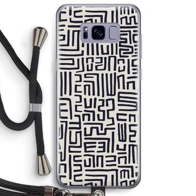 Moroccan Print: Samsung Galaxy S8 Plus Transparant Hoesje met koord
