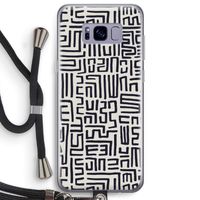 Moroccan Print: Samsung Galaxy S8 Plus Transparant Hoesje met koord