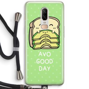 Avo Good Day: OnePlus 6 Transparant Hoesje met koord
