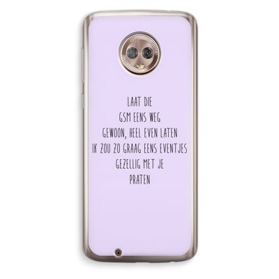 GSM: Motorola Moto G6 Transparant Hoesje