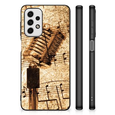 Samsung Galaxy A23 Silicone Back Case Bladmuziek
