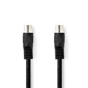 Nedis DIN-Audiokabel | DIN 5-Pins Male | DIN 5-Pins Male | 1 m | 1 stuks - CAGP20000BK10 CAGP20000BK10