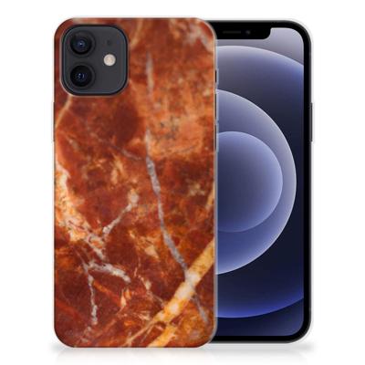 iPhone 12 | 12 Pro (6.1") | TPU | Siliconen hoesje | Marmer Bruin