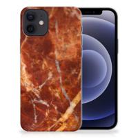iPhone 12 | 12 Pro (6.1") | TPU | Siliconen hoesje | Marmer Bruin