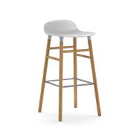 Normann Copenhagen Form Barkruk Low 75 cm - Eiken - Wit