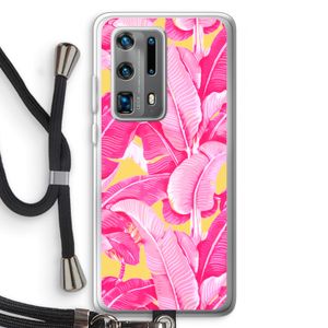 Pink Banana: Huawei P40 Pro Plus Transparant Hoesje met koord