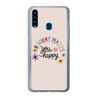 Happy days: Samsung Galaxy A20s Transparant Hoesje
