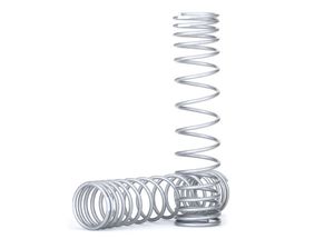 Spring, shock, front (silver) (GTR) (0.833 rate, white stripe) (2) (TRX-8444X)