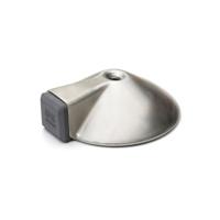 Bellatio design Deurstopper - 3x stuks - RVS - 8,5 x 8,5 x 2,6 cm - deurbuffers