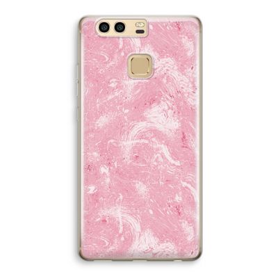 Abstract Painting Pink: Huawei P9 Transparant Hoesje