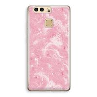 Abstract Painting Pink: Huawei P9 Transparant Hoesje