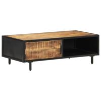 Salontafel 105x50x35 cm ruw mangohout - thumbnail