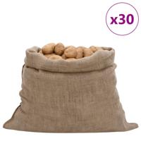 VidaXL Jutezakken 30 stuks 220 g/m² 100x110 cm 100% jute