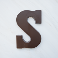 Chocoladeletter S Puur (200 gram)