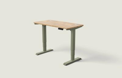 Desktronic HomePro bureau - Olijfgroen / Massief Eiken / 120x60 cm