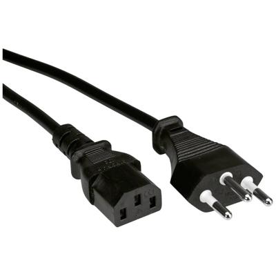 VALUE voedingskabel (CH), zwart, 3 m