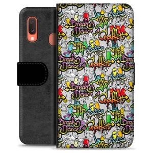 Samsung Galaxy A20e Premium Wallet Hoesje - Graffiti