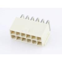 Molex 874271202 Female header, inbouw (standaard) Totaal aantal polen: 12 Rastermaat: 4.20 mm Inhoud: 1 stuk(s) Tray