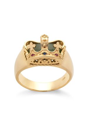 Dolce & Gabbana bague Royal en or jaune 18ct sertie de jade, rubis et saphir