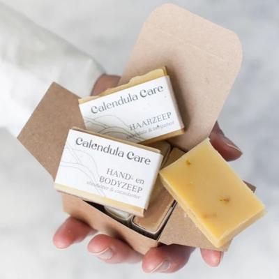 Calendula care Cadeaupakket | 4 Mini Zeepjes