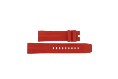 Horlogeband Tag Heuer FT8055 / CAZ101AN Rubber Rood 21.5mm