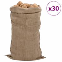 VidaXL Jutezakken 30 stuks 340 g/m² 65x135 cm 100% jute VidaXL Jutezakken 30 stuks 340 g/m² 65x135 cm 100% jute