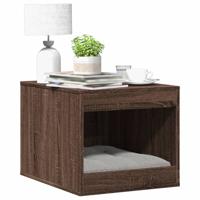 VidaXL Kattenbakkast 47x59x42 cm bewerkt hout bruin eikenkleurig