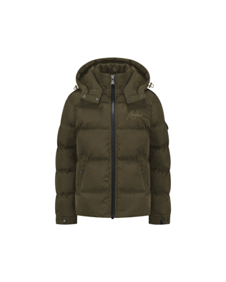 Malelions winter winterjas jongens - army groen - Patch Puffer