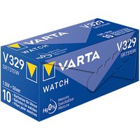 Varta Zilveroxide Batterij SR731 | 1.55 V DC | 26 mAh | Zilver | 10 stuks - VARTA-V329 VARTA-V329 - thumbnail