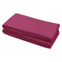 LOVELY HOME Onderlaken 100% katoen 180x290 cm - 1 persoon - Fuchsia