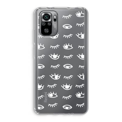 Eye pattern #3: Xiaomi Redmi Note 10S Transparant Hoesje