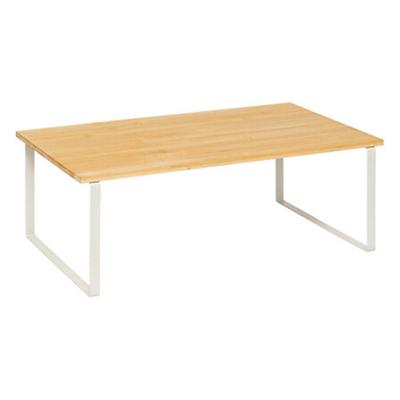 Keuken/aanrecht rekje - metaal/bamboe hout - 50 x 30 x 18 cm - keuken organizer - naturel/wit