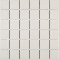 Mozaïek tegels Dover Wit 5x5 Anti-slip 30,6x30,6 - Vierkant Wand en vloer Ongeglazuurd porseleinen steengoed