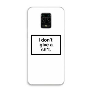 Don't give a shit: Xiaomi Redmi Note 10 Lite Transparant Hoesje