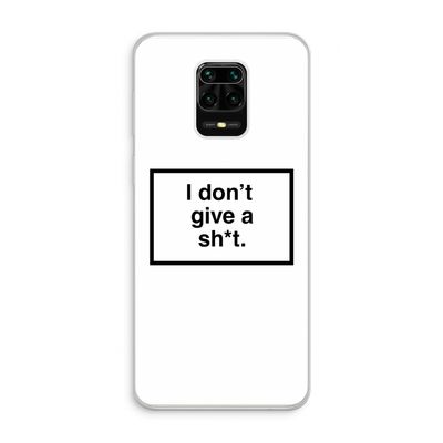Don't give a shit: Xiaomi Redmi Note 10 Lite Transparant Hoesje