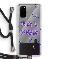GRL PWR: Samsung Galaxy S20 Transparant Hoesje met koord