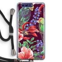 Papegaaien: Honor 9 Transparant Hoesje met koord