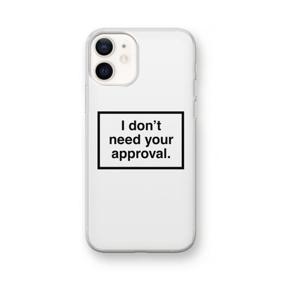 Don't need approval: iPhone 12 mini Transparant Hoesje