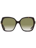 Jimmy Choo Eyewear lunettes de soleil Manon à monture oversize - Marron