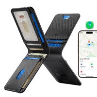 Geo Card Holder - Black Carbon Fiber
