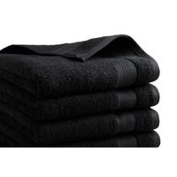 Handdoek Hotel Collectie - 6 stuks - 50x100 - zwart - thumbnail