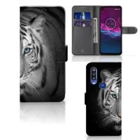 Motorola One Action | Telefoonhoesje | Met pasjeshouder | Tijger