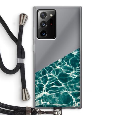 Weerkaatsing water: Samsung Galaxy Note 20 Ultra / Note 20 Ultra 5G Transparant Hoesje met koord