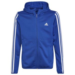 adidas Hoodie Designed to Move 3-Stripes - Blauw/Wit Kids