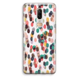 Tropical Dots: OnePlus 6 Transparant Hoesje