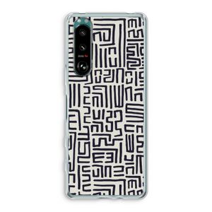 Moroccan Print: Sony Xperia 5 III Transparant Hoesje